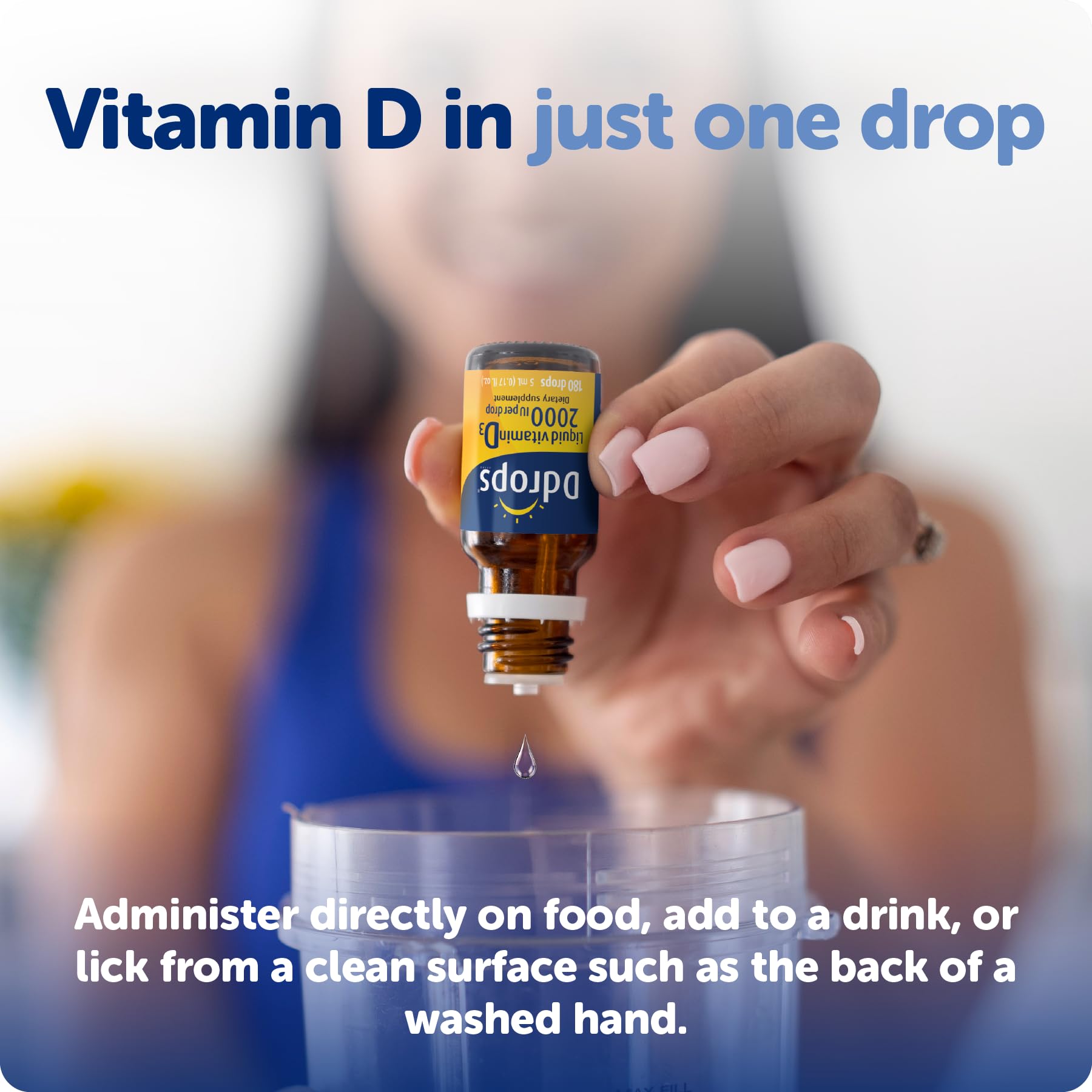 Ingredients: Vitamin D3 and fractionated coconut oil