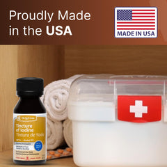 USA-made De La Cruz iodine tincture bottle