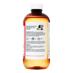 De La Cruz Rosemary Oil Blend on hair and scalp provides hydration and softness.