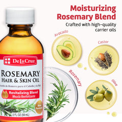 De La Cruz Rosemary Oil Blend after shower moisture lock routine.