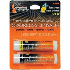 Dead Down Wind Scent Elimination Lip Balm 2-pack, compact lip care for outdoor scent management.