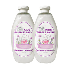 Two large bottles of Dead Sea Collection Bubble Bath for Kids with Lavender