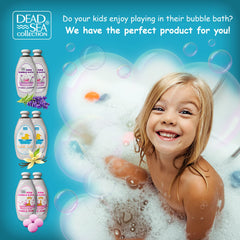 Vanilla-scented kids' bubble bath for a pleasant bathing experience