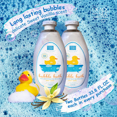 Kids enjoying a bubbly bath with imaginative bubbles