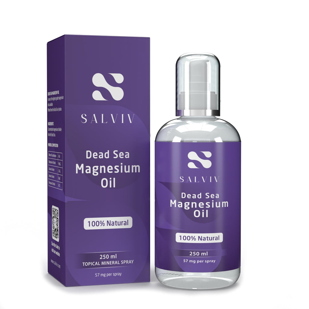Front view of Natural Dead Sea Magnesium Oil Spray 8.45 fl oz bottle