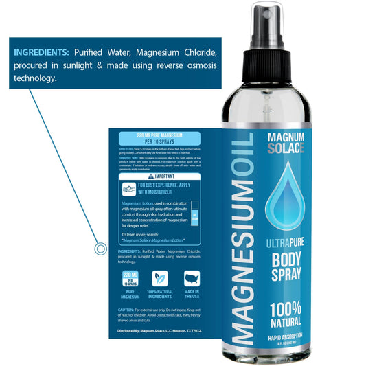Dead Sea-sourced magnesium oil