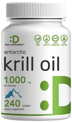 Deal Supplement Antarctic Krill Oil bottle with 240 softgels