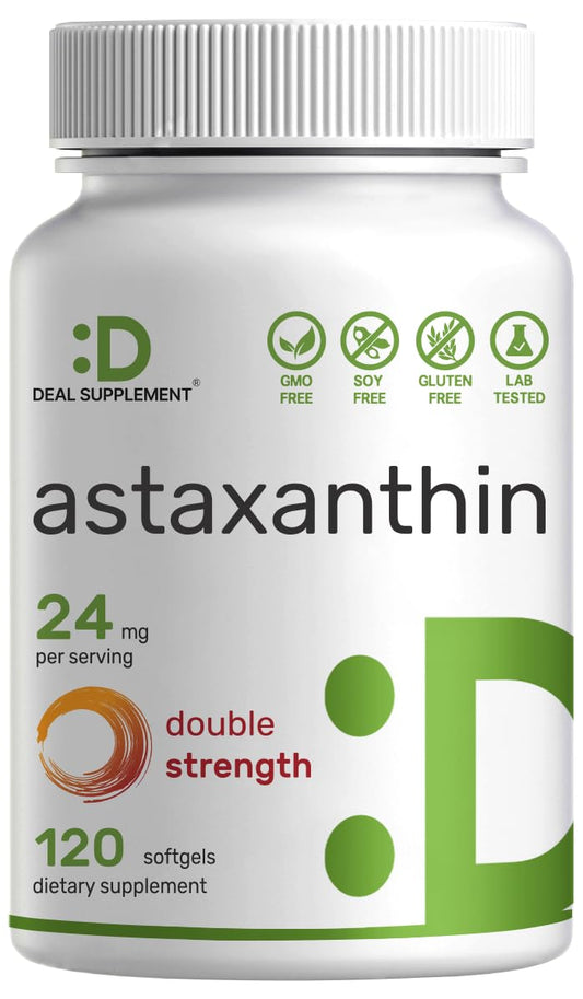 DEAL SUPPLEMENT Astaxanthin 24mg bottle front view