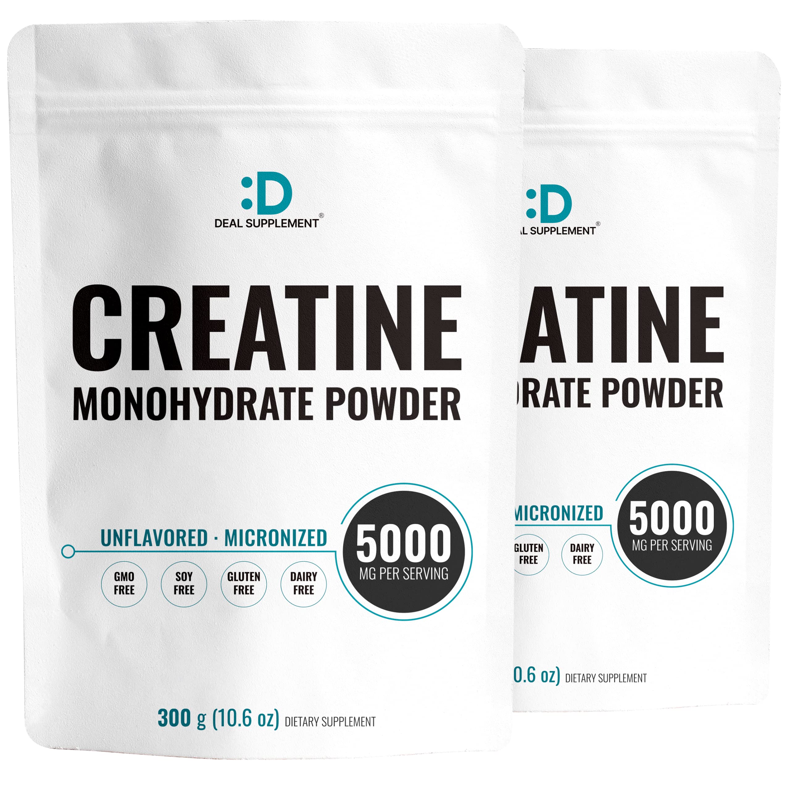 Deal Supplement micronized creatine monohydrate powder in container