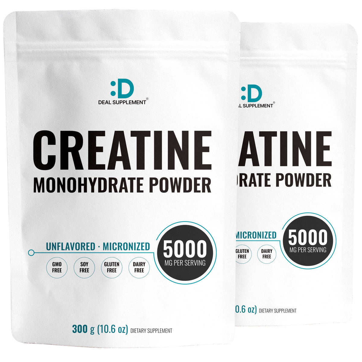 Deal Supplement micronized creatine monohydrate powder in container