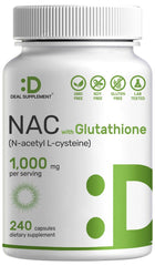 Deal NAC 1000mg bottle label