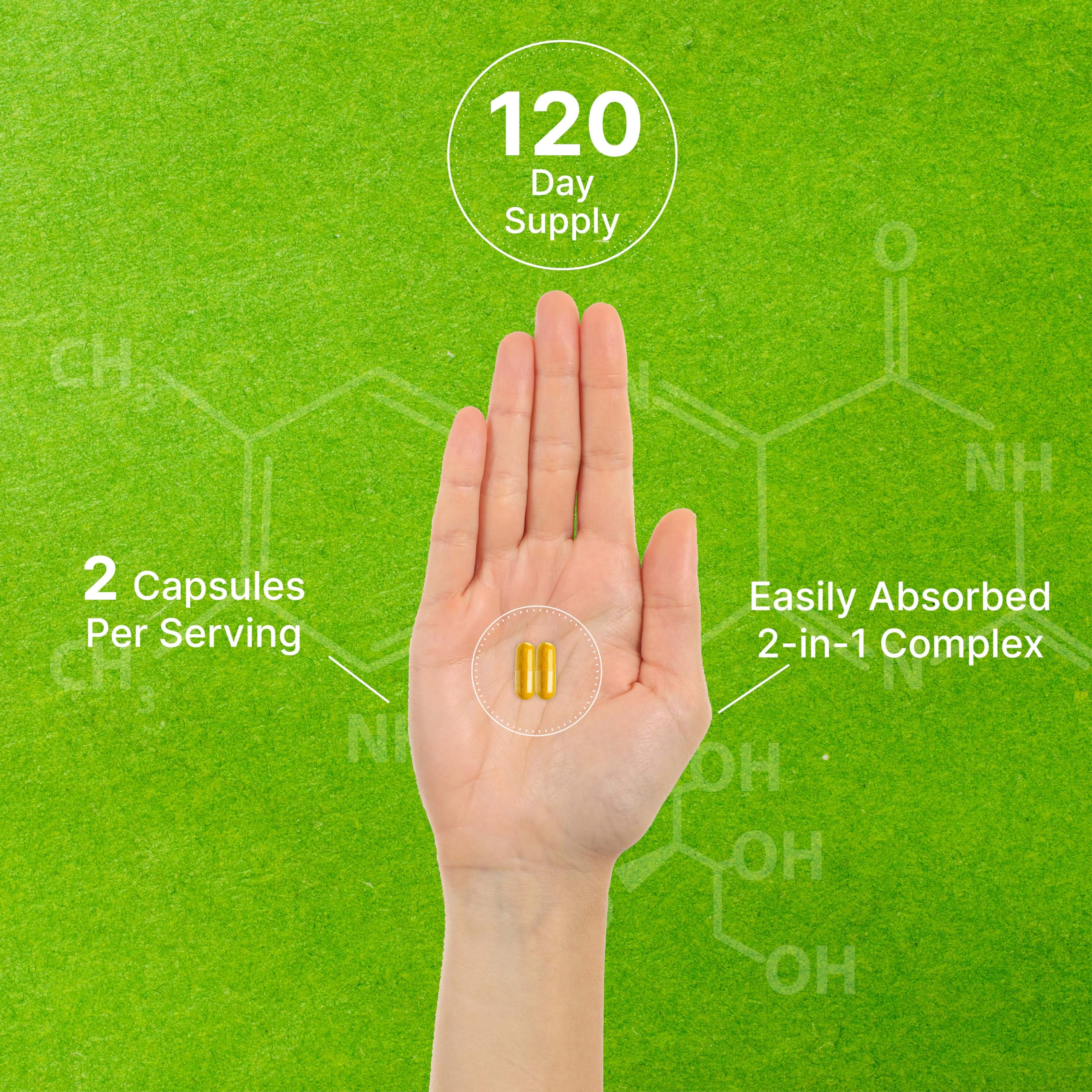 Lab-tested non-GMO vitamin B2 magnesium glycinate supplement label