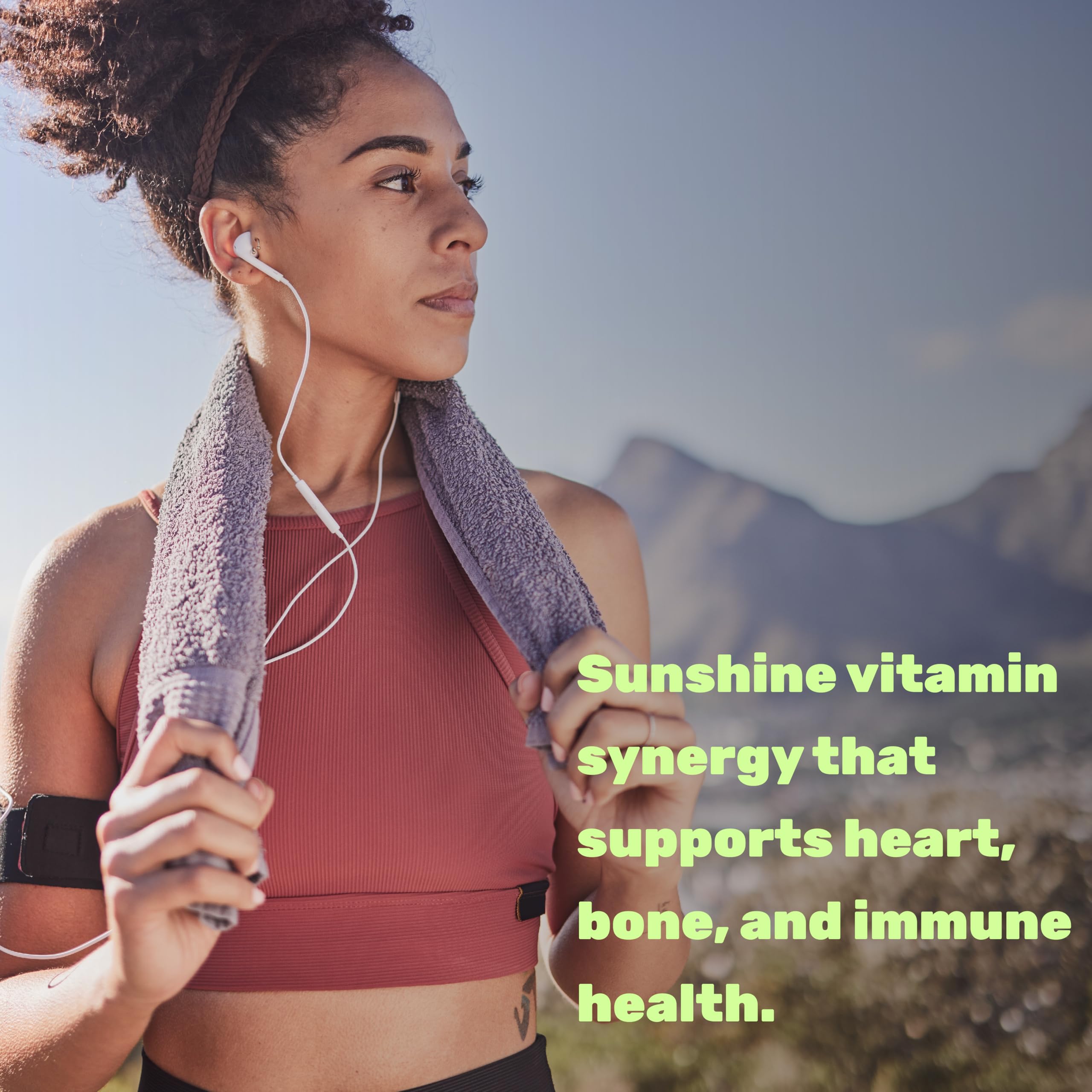Packaging highlighting bone, teeth and immune health benefits