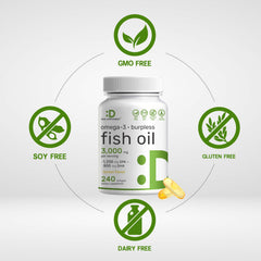 Wild-caught omega-3 fish oil from deep ocean waters