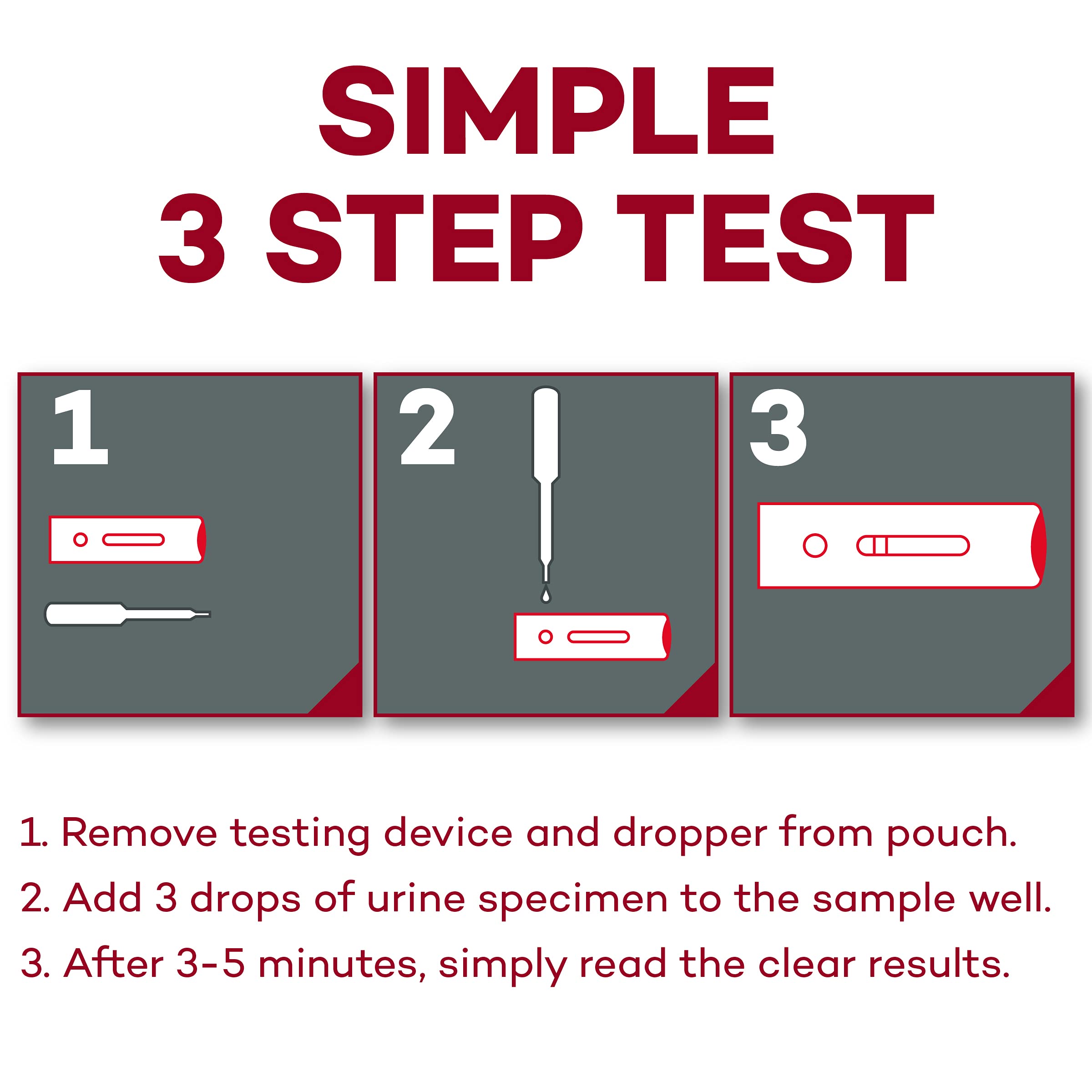 Front packaging of the Dealmed HCG test kit