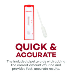 Disposable pipettes included with DealMed pregnancy test kit