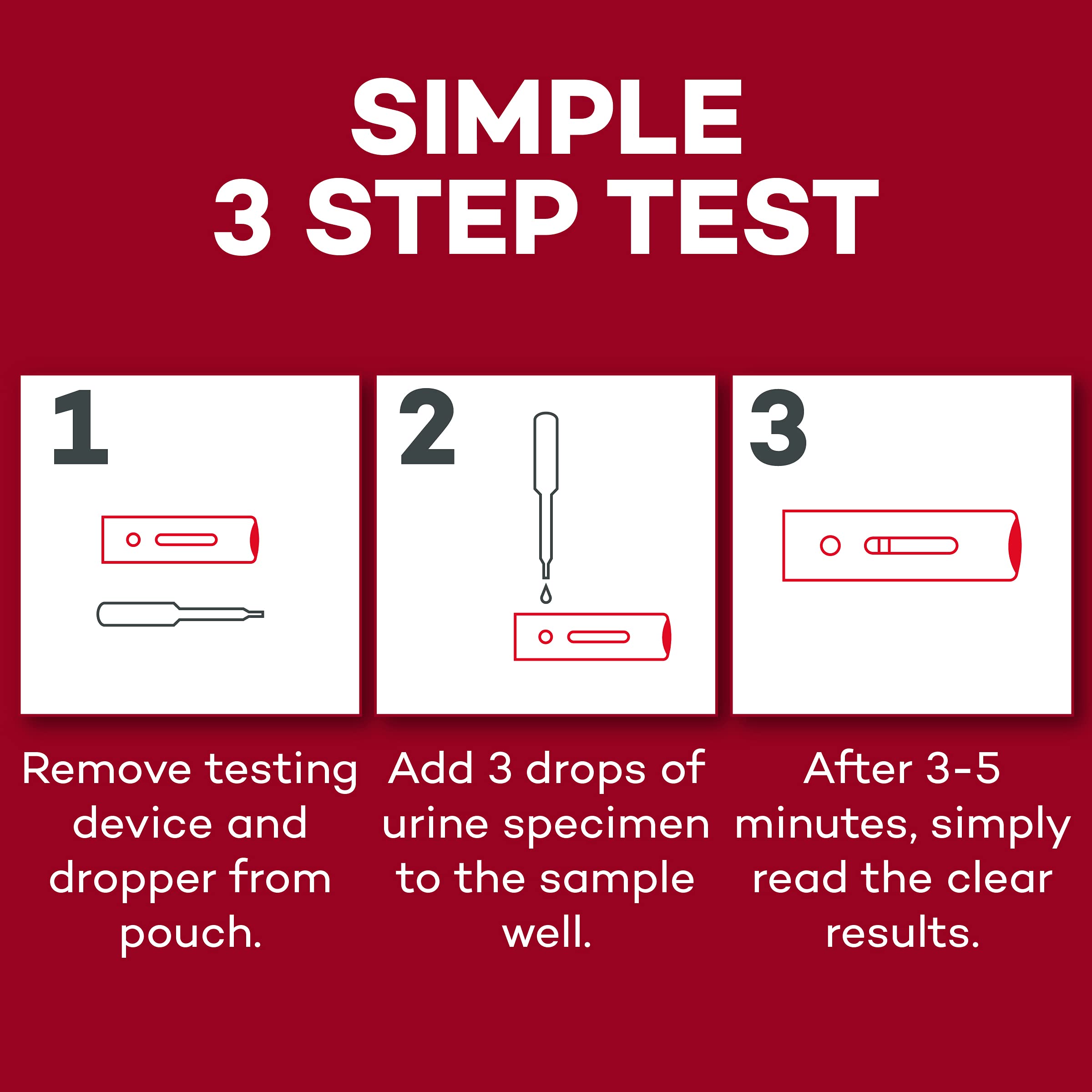 Step 1: add urine to sample well using pipette (DealMed HCG test)