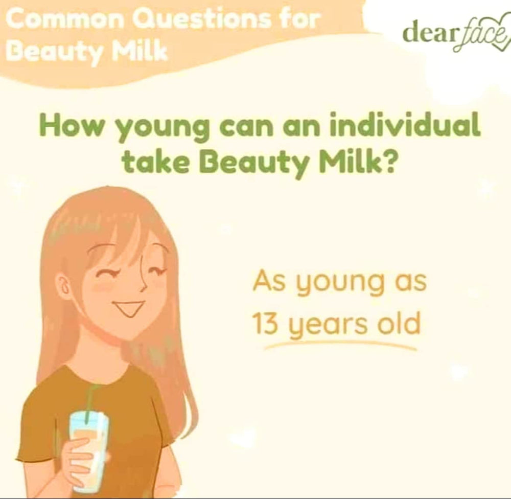 Close-up of collagen content label on Dear Face product