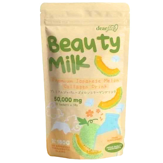 Bottle of Dear Face Beauty MELON Collagen Drink front view