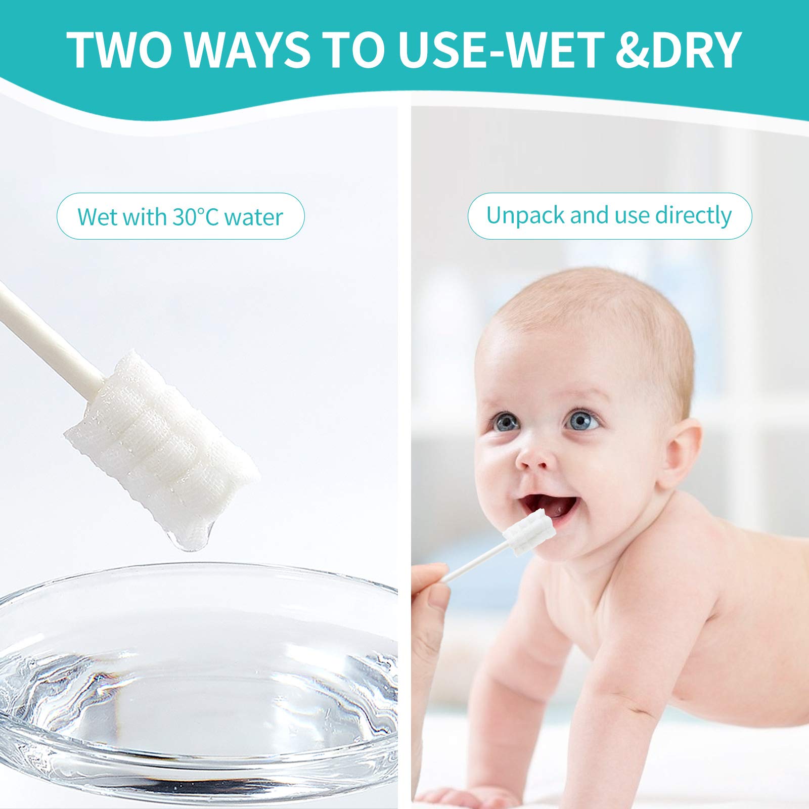 Gums cleaning and teething massage for babies