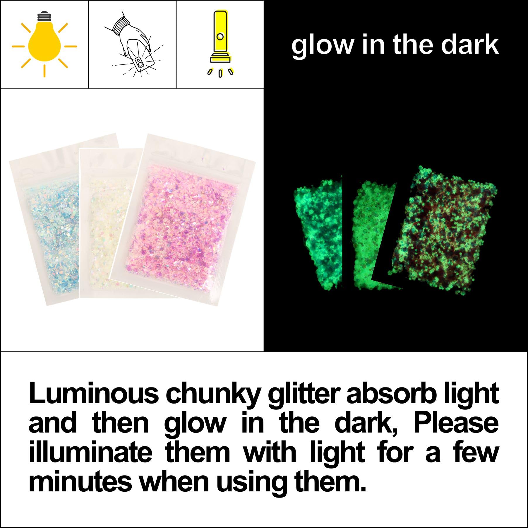 DECOYARDOO glow party setup enhances face and body accents