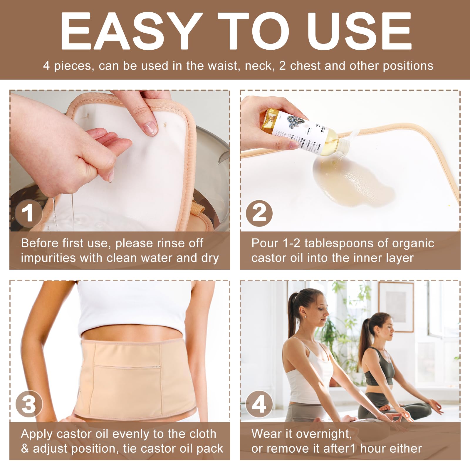 Pouch included for hot and cold pads