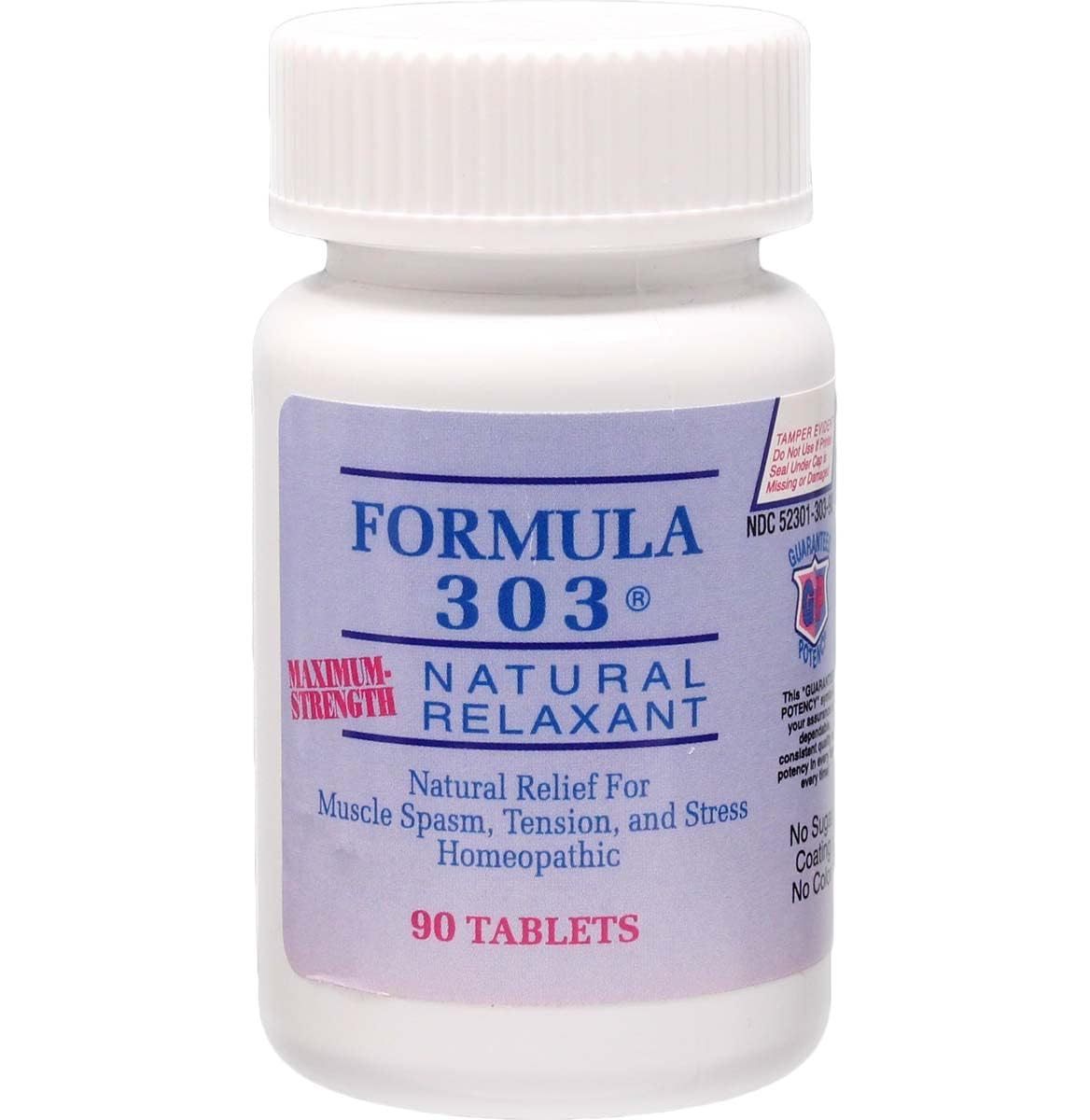 Dee Cee Laboratories Formula 303 Maximum Strength Tablets bottle (90 tablets)