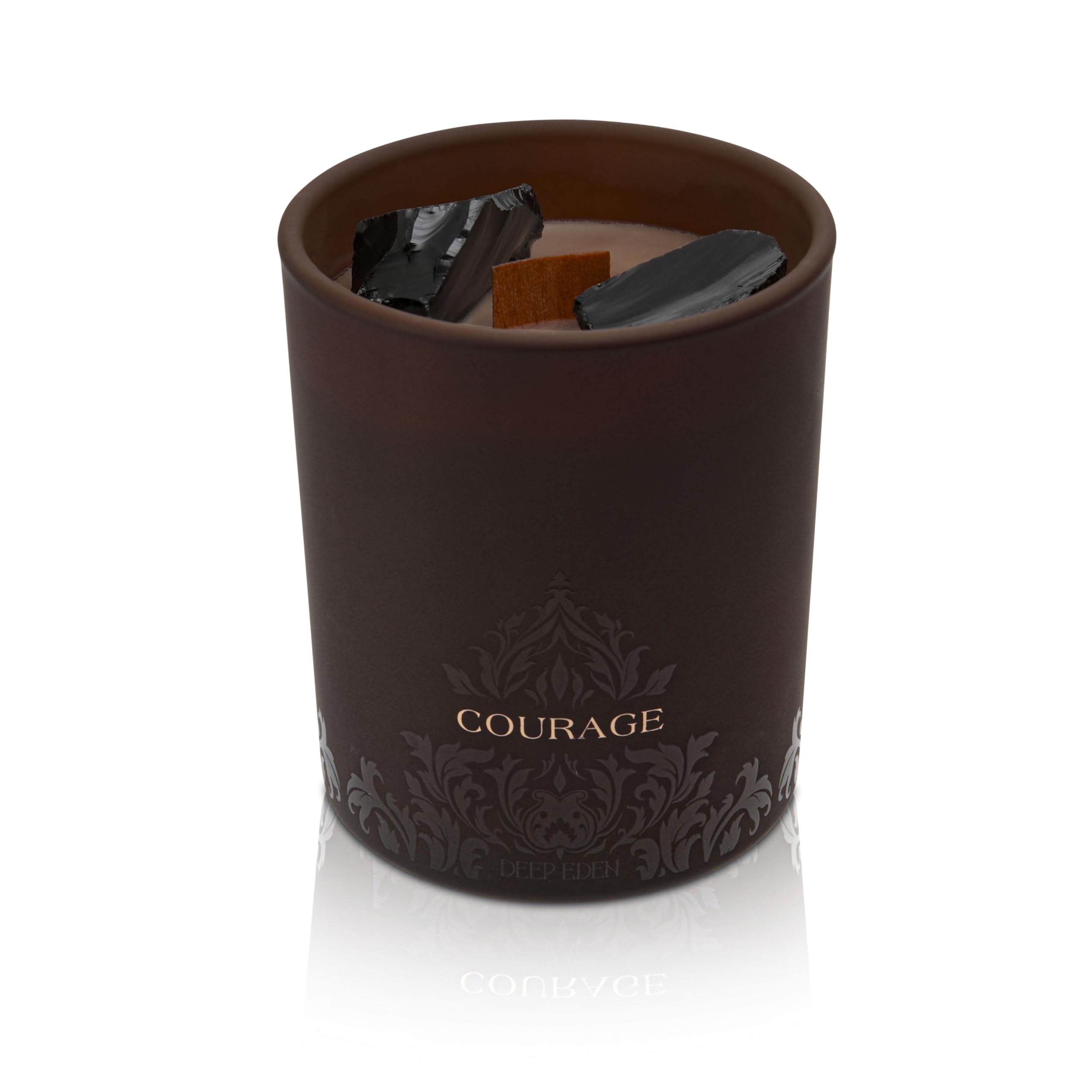 Eco-friendly packaging for Deep Eden Empowerment Candle
