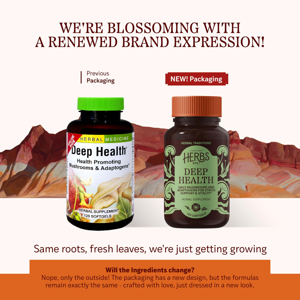 Deep Health bottle label close-up