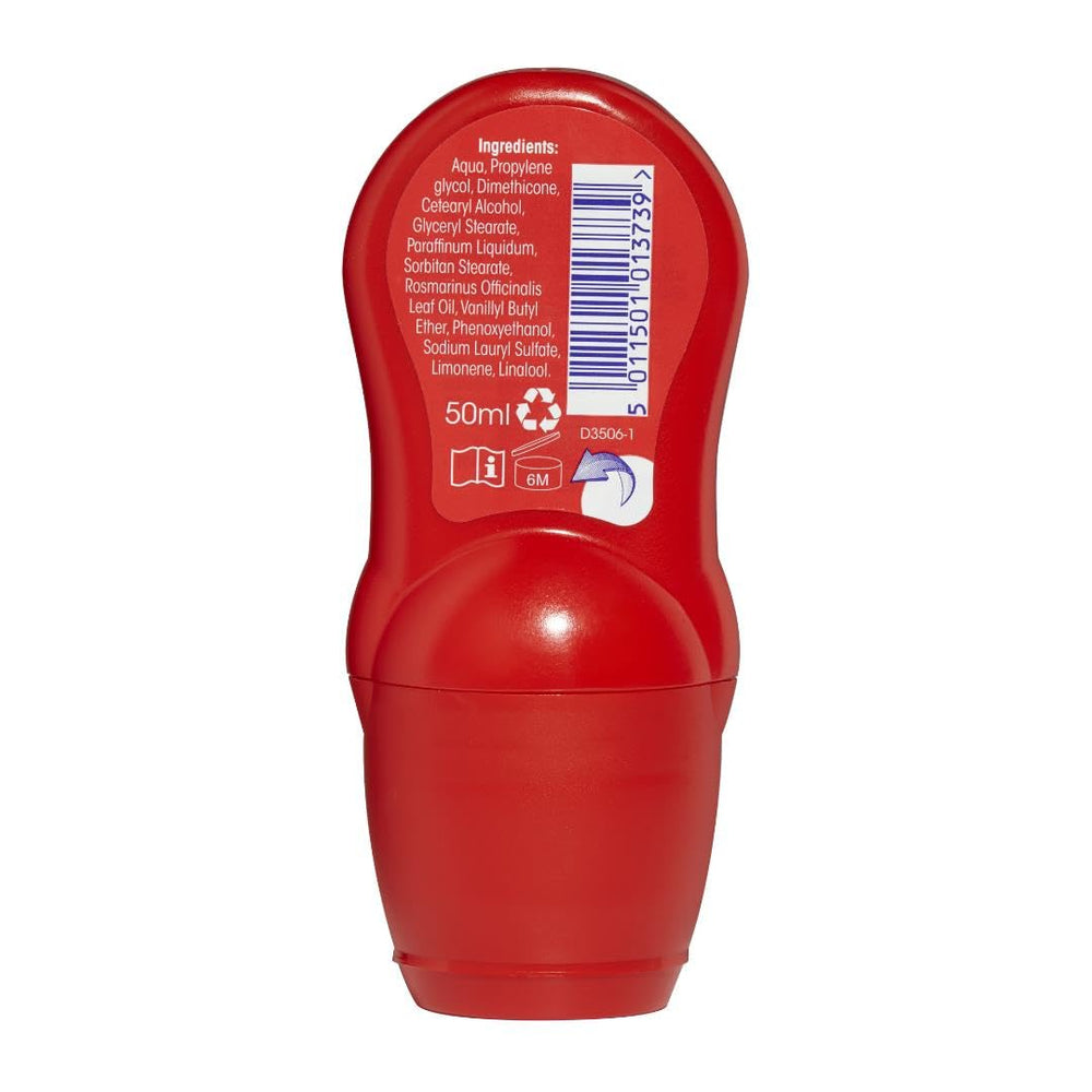 Close-up of the roll-on applicator tip