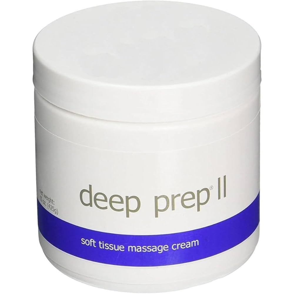 Deep Prep II Soft Tissue Massage Crème 15 oz jar on white background