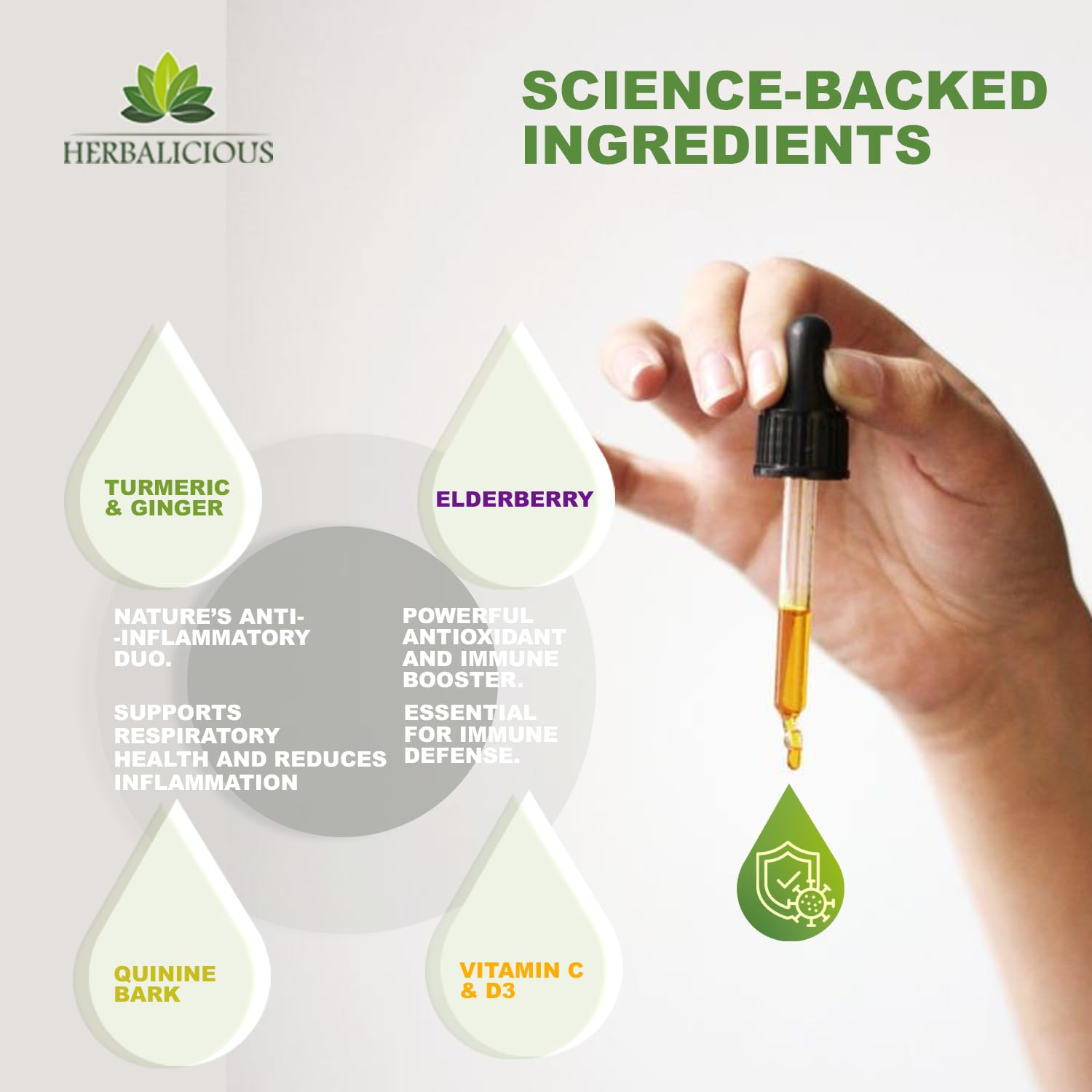 Turmeric and Ginger components of Defence360 formula