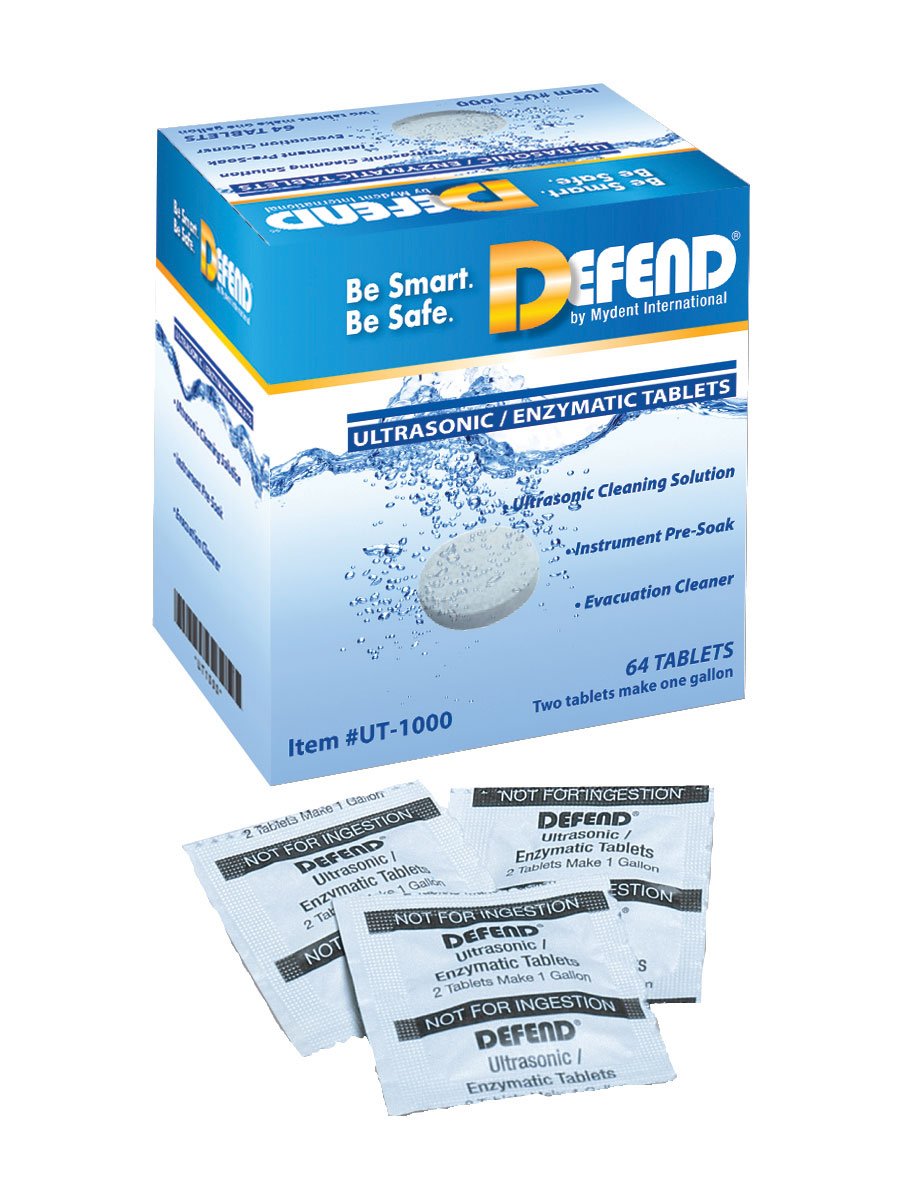 Defend DEF-UT1000 Ultrasonic Enzymatic Tablet - Shape - Pack of 64