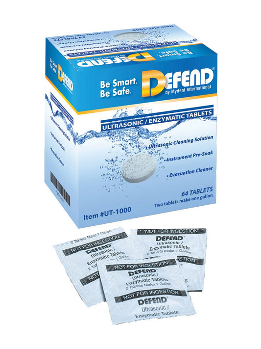 Defend DEF-UT1000 Ultrasonic Enzymatic Tablet - Shape - Pack of 64