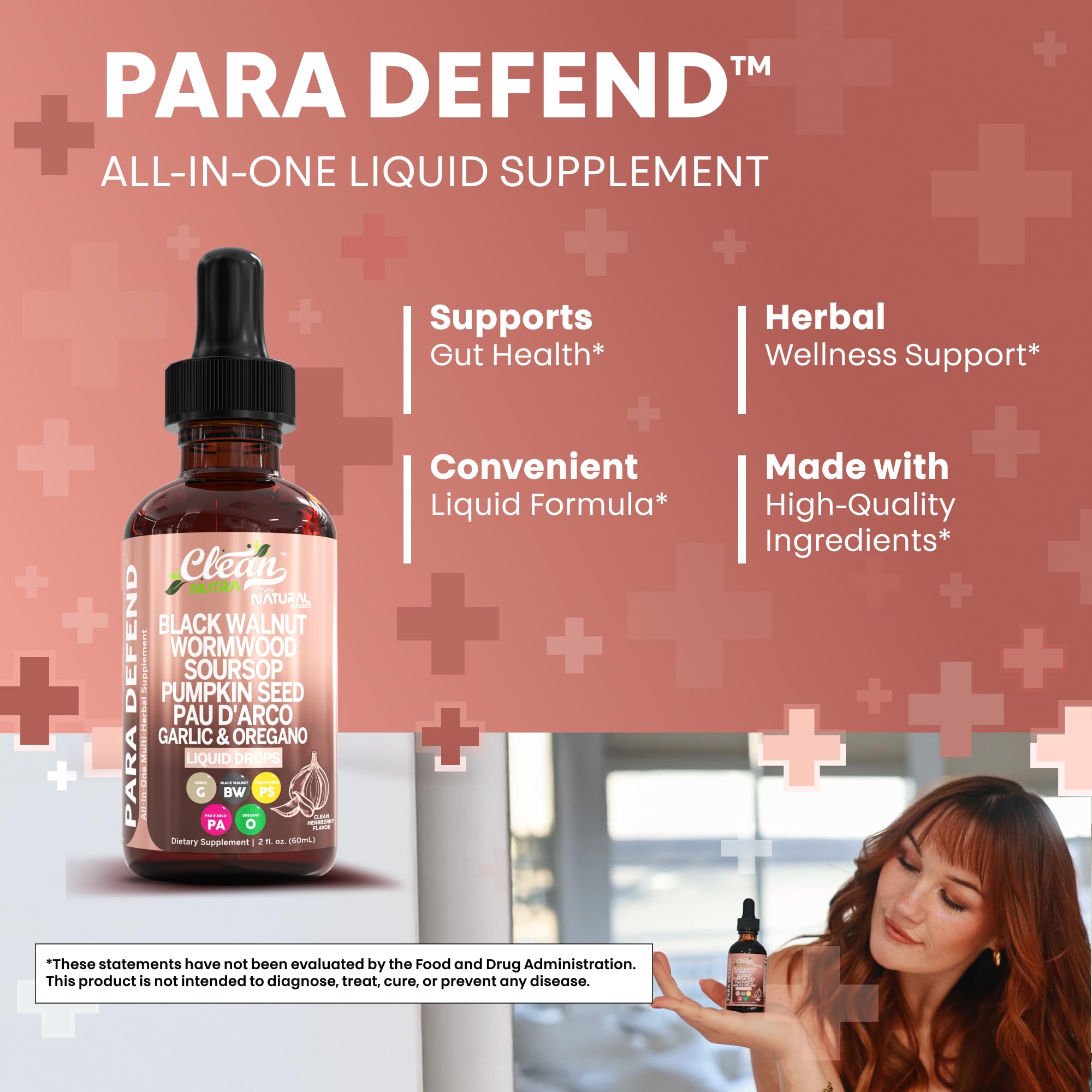 Berberine and red clover in the immune-support formula