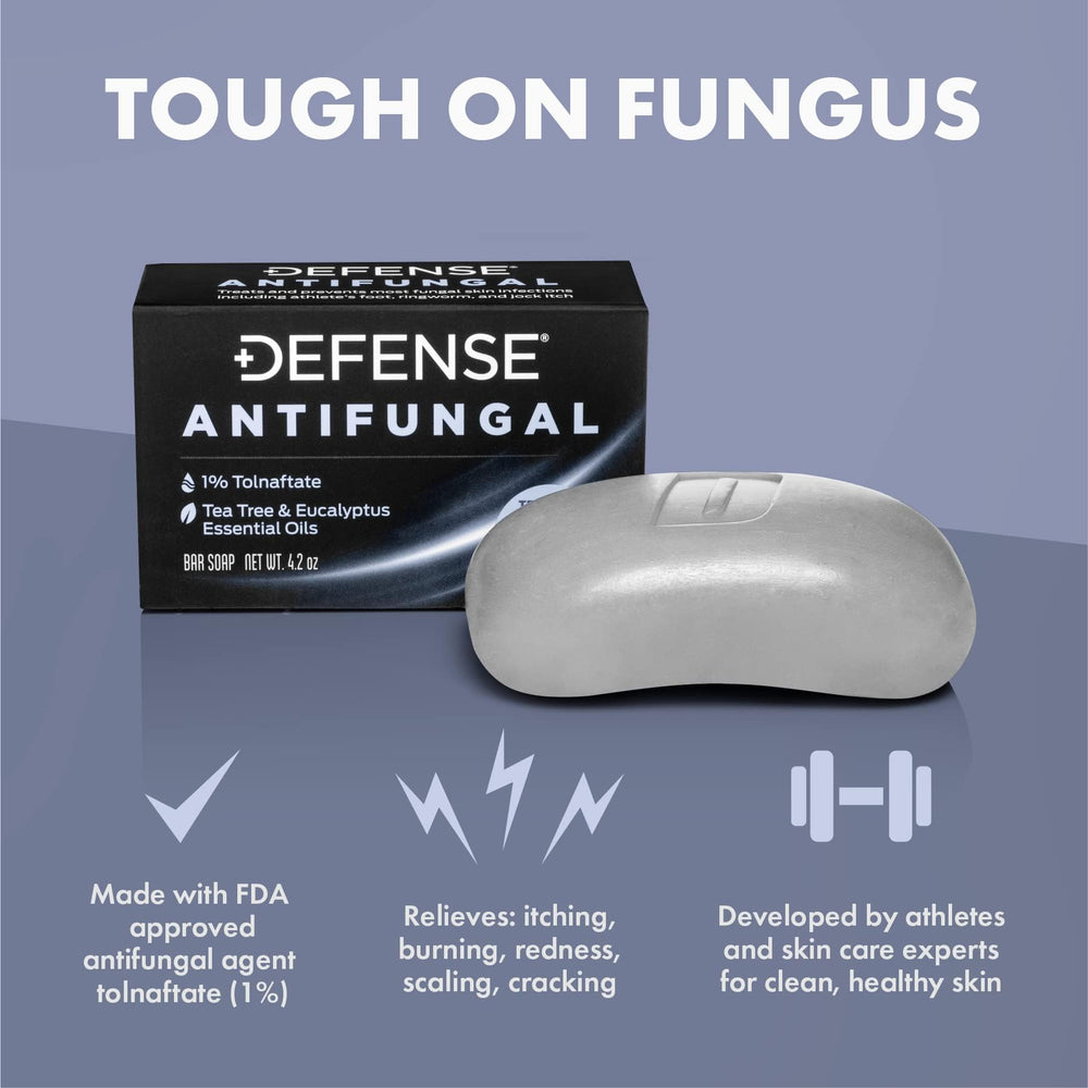 Defense Soap duo-use with original bar shows complete daily routine
