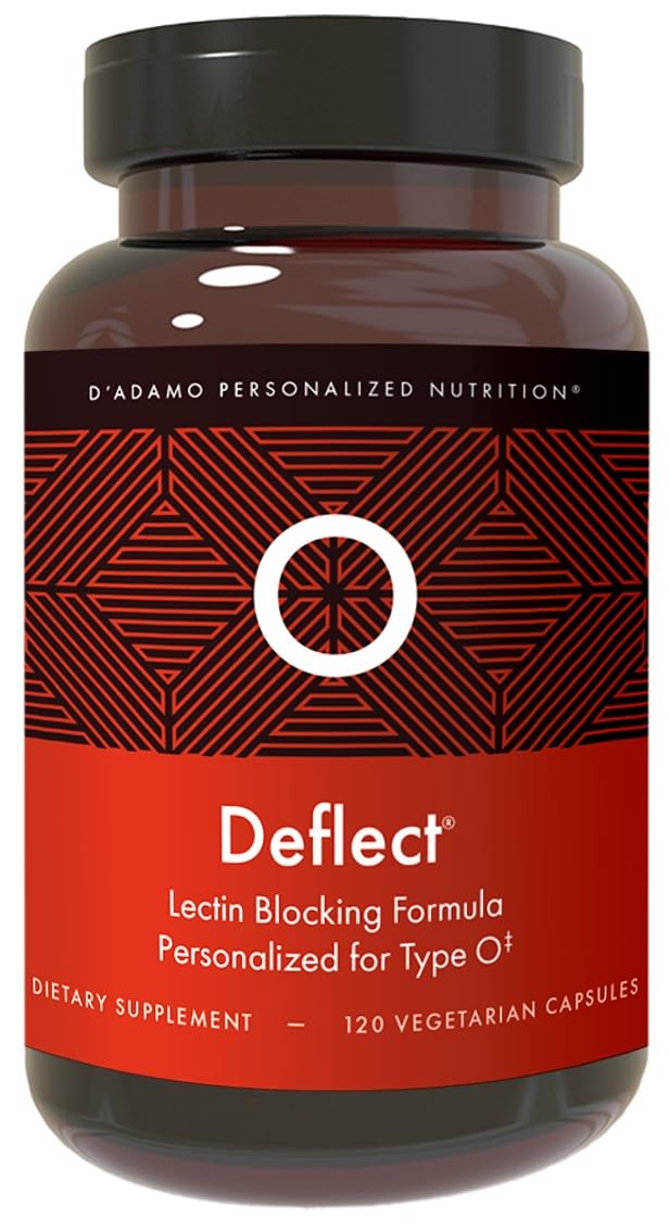 D'Adamo Deflect Lectin Blocker bottle for Blood Type O
