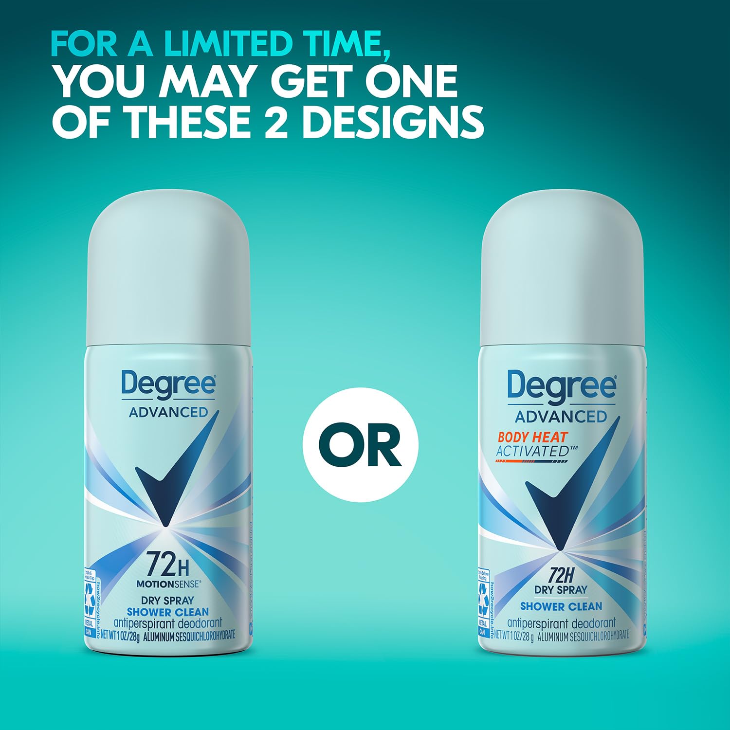 Degree Advanced MotionSense activation delivers freshness with movement