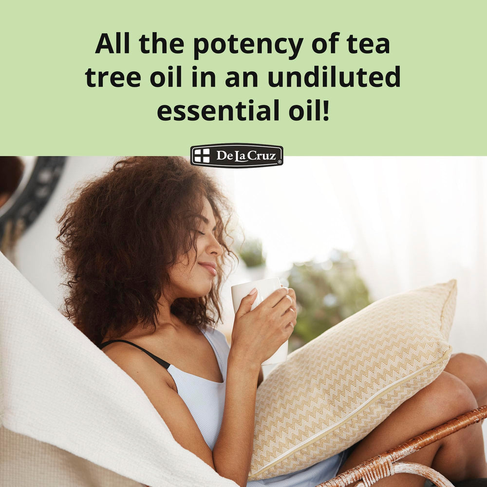 Aromatherapy diffuser with tea tree essential oil drops