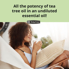 Aromatherapy diffuser with tea tree essential oil drops