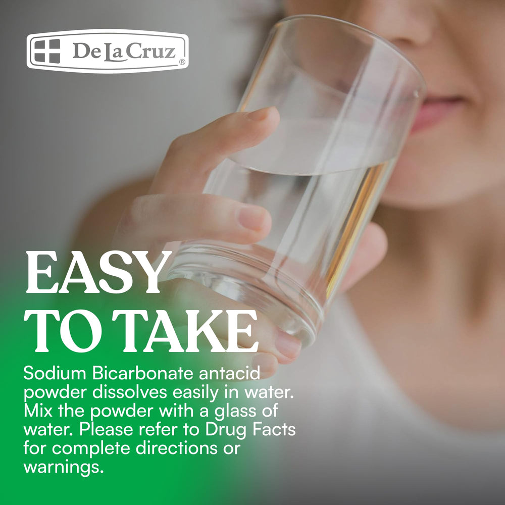 De La Cruz bicarbonate powder used as a baking aid for quick leavening.