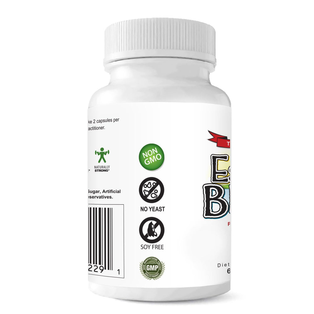 Tabletop scene with Estroblock Pro promotes a simple daily wellness routine.