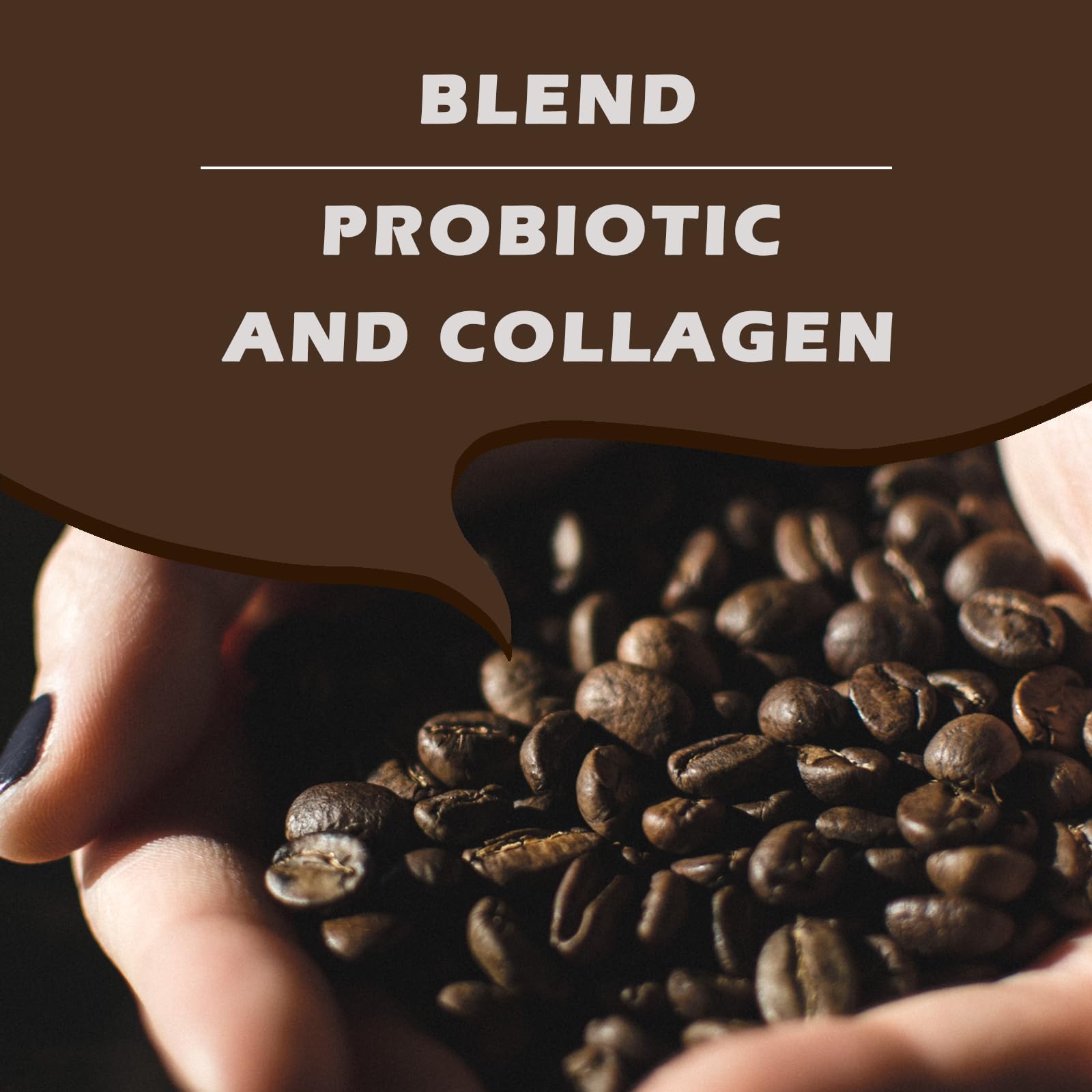 Ice coffee flavor with collagen nutrients