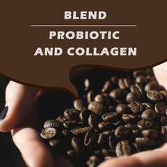 Ice coffee flavor with collagen nutrients