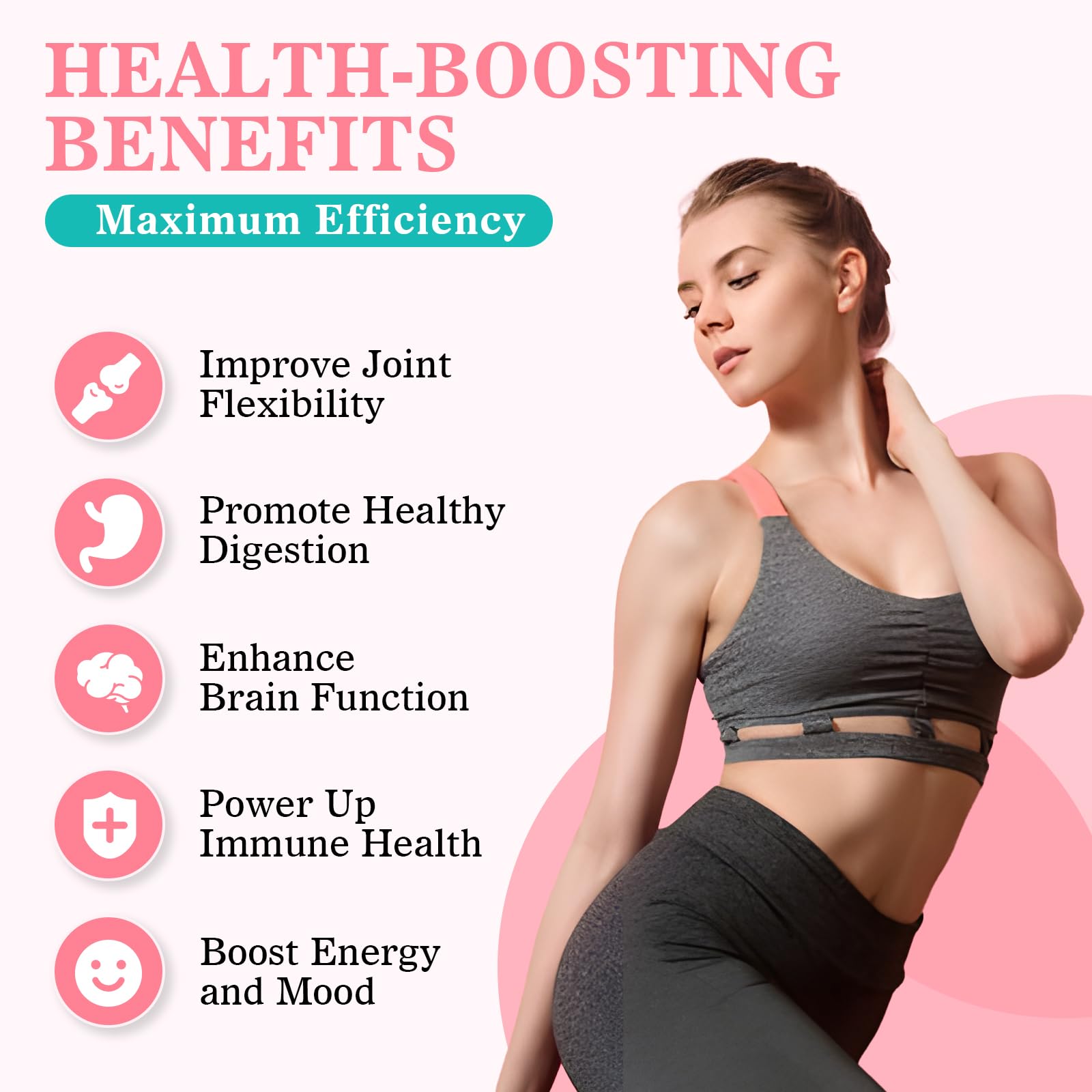 Strawberry flavor collagen gummies with vitamins minerals