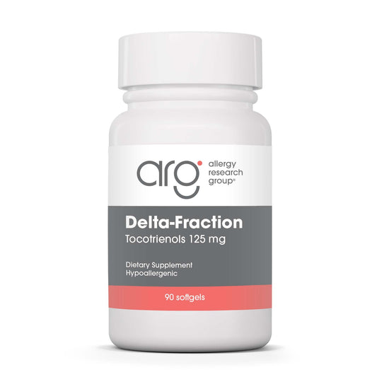 Hero image: Allergy Research Group Delta-Fraction Tocotrienols bottle