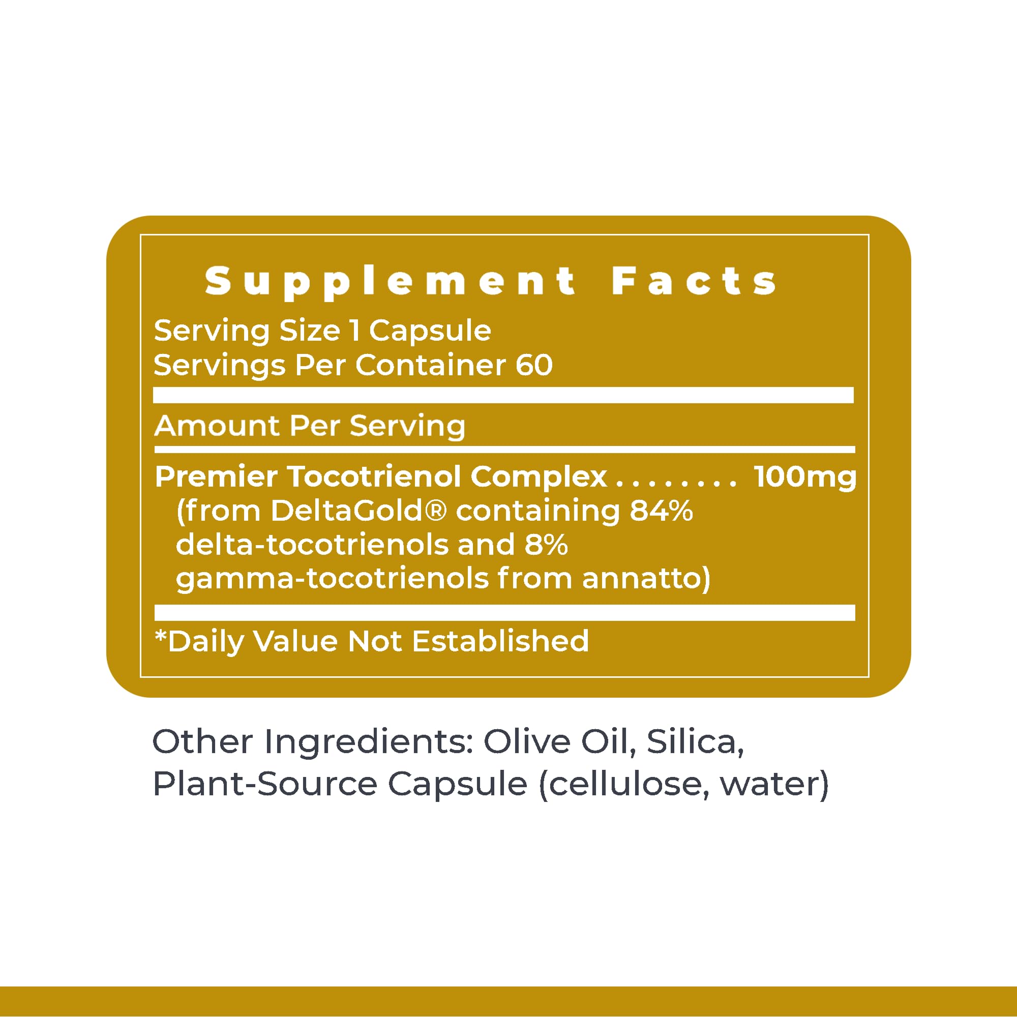 Graphic highlighting heart health and antioxidant benefits of Deltanol Tocotrienols
