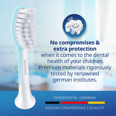Colorful options for Demirdental kids brush heads