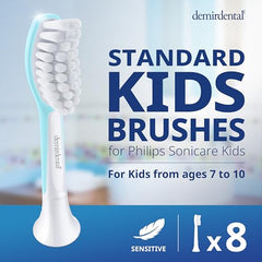 Soft bristles on Demirdental kids brush head