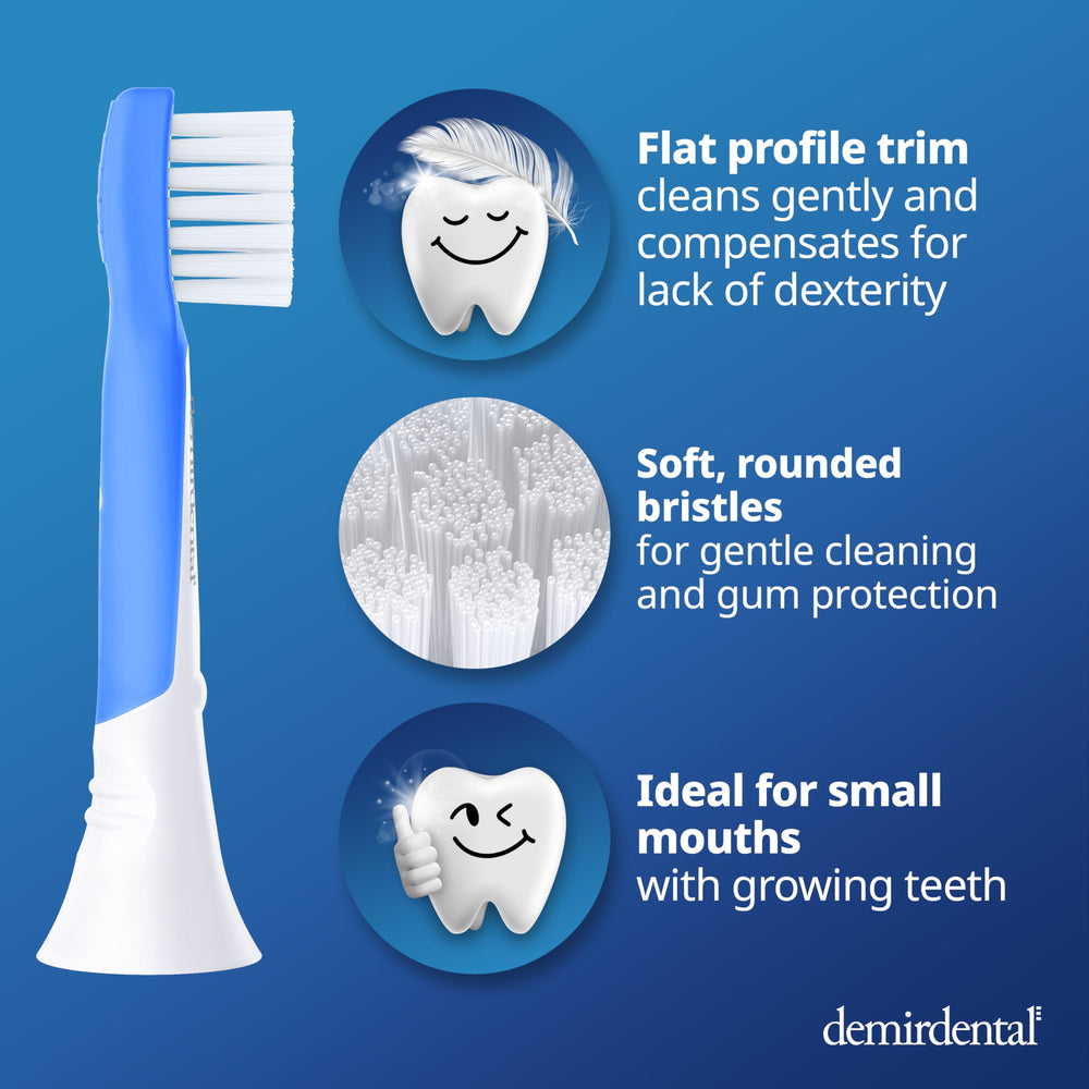 Philips Sonicare compatible brush heads for kids – dark blue